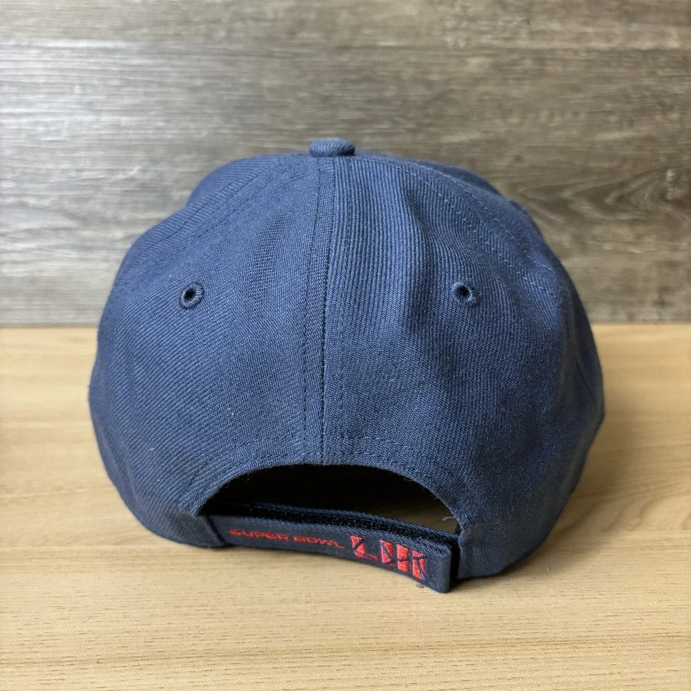 Super Bowl LIII Hat Cap Strap Back Blue Red NFL Football Atlanta Mens 47 Brand